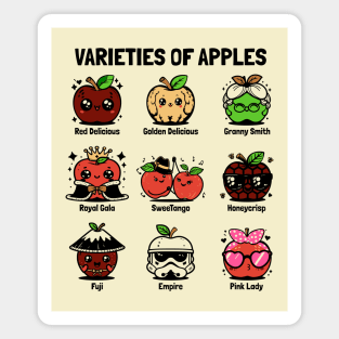 Varieties of apples - Funny apple types Magnet